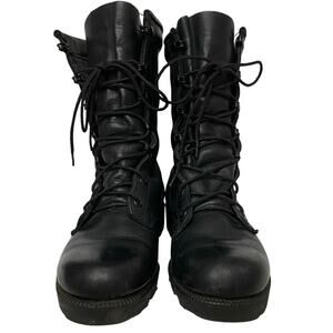 VTG ALTAMA Leather Lace Up Tactical Combat Boot 5 Mens 6.5 Womens Black USA 1997
